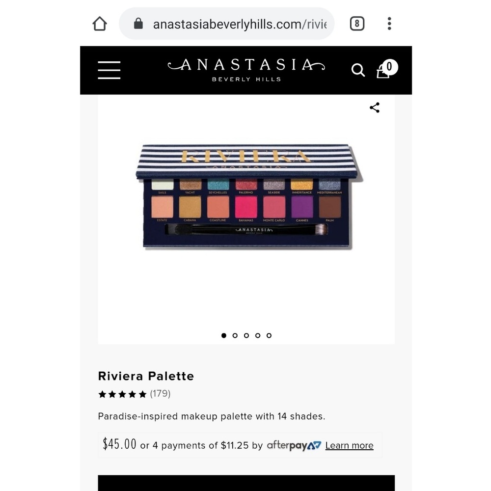 🔽💲🔽 🆕 ANASTASIA BEVERLY HILLS Riviera Palette - Picture 8 of 8